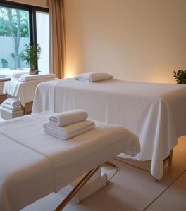 serene Korean spa treatment room